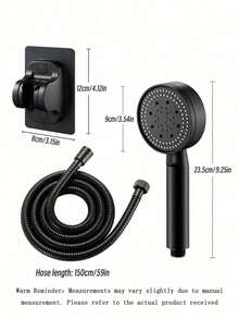5 Modes Shower Head High Pressure Shower Head Water Saving Adjustable High Pressure Shower Head Bathroom Accessories - Black - View 7