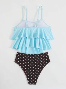Swim Lushoire 女款陽光沙灘細肩帶分體式比基尼上衣 - 彩色 - 查看 7