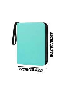 1 buah Album Kartu Premium dengan Resleting, 50 Halaman, 400 Slot Kartu, Album Kolektor Kartu Kulit PU dengan Resleting, Pengikat Kartu Tahan Lama dengan Pemuatan Samping, Cocok untuk Kartu Permainan dan Olahraga. - MultiWarna - View 3