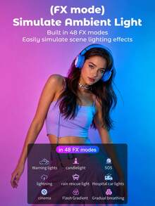 Teckwe ضوء حلقة محمول باليد، 3600mAh، ضوء RGB، 3 درجات حرارة لون، تعديل السطوع للصور الذاتية والصور والفيديو - Ring-RGB - مشاهدة 4