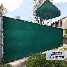 Heavy Duty PVC Privacy Shade Net - 81% Shading Rate, Suitable For Garden, Yard, Balcony And Outdoor Spaces, Weather-Resistant Mesh, Easy Installation, Outdoor Privacy Screen, Yard Decor, Modern Aesthetics, Easy Install, Fence Panels, Fence Netting - 1 Dark Green - View 3