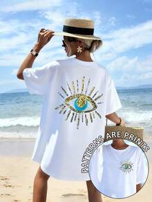 Vacation,Spring,Resort Wear Women,Spring-Shirt Women - White - View 3