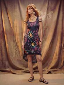 Fembélia Nuevo vestido corto regular para mujer Primavera/Verano 2026 - Multicolor - View 5