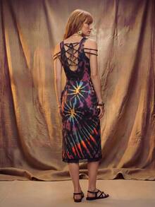 Fembélia Nuevo vestido corto regular para mujer Primavera/Verano 2026 - Multicolor - View 2