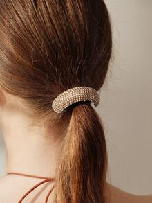 MOTF PREMIUM 1 PIECE FASHIONABLE SUPER FLASH FULL DIAMOND HAIR BAND - Gold - View 1