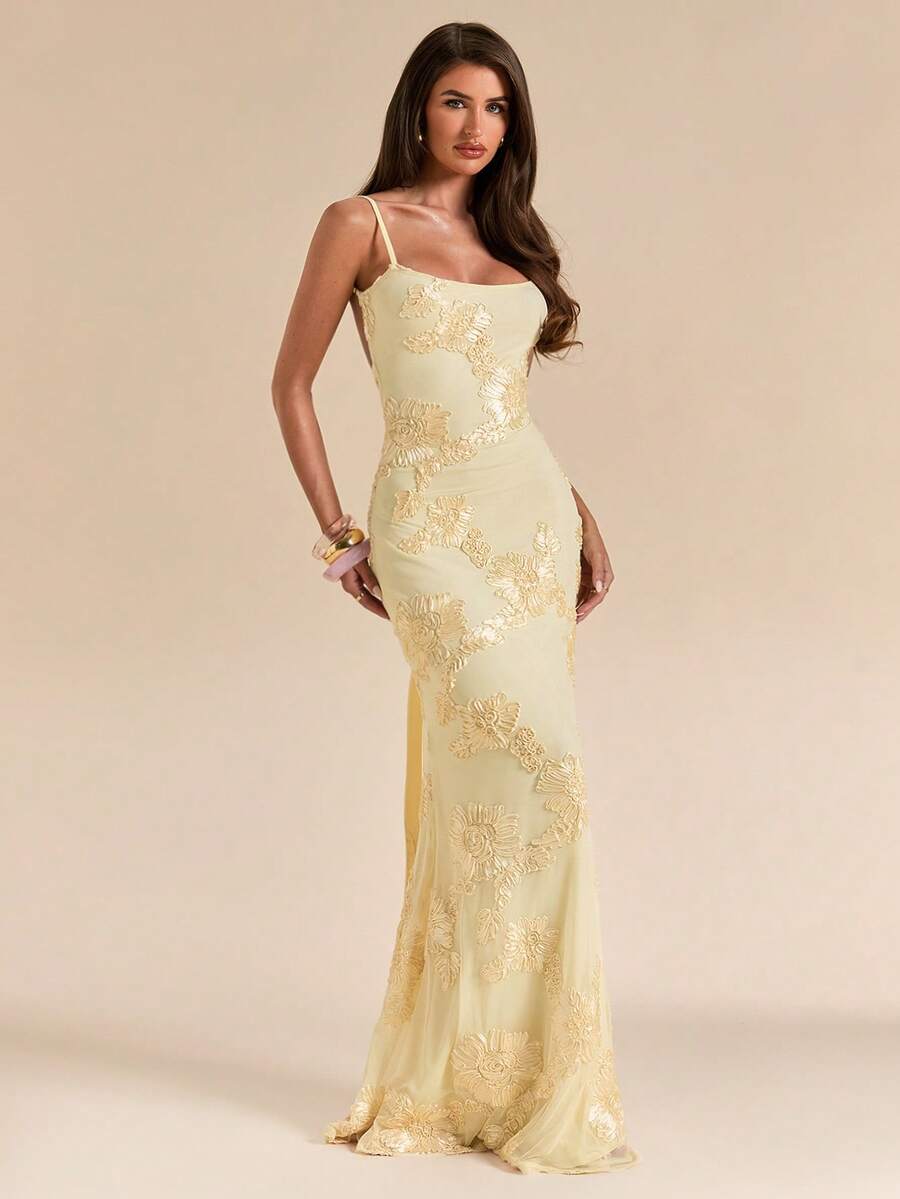 Vestido Maxi Elegante Amarillo