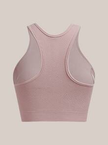 Barelissa Ensemble de lingerie 2 pièces mode, short moulant confortable avec dos nu, à porter en extérieur, pour le sport et les tenues décontractées - Vieux Rose - Voir 9
