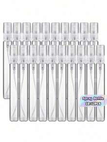 10/12PCS, Portable Glass Refillable Perfume Bottle, For Women Only, With Spray And Perfume Pump, Travel Perfume Bottle - Clear - View 1