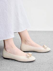 CUCCOO BIZCHIC Flat Slip-On Fashion Loafers For Women Spring Shoes Spring Break Easter For Christmas Spring Shoes - Rice apricot - View 5