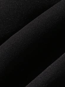 DAZY Shorts con diseño de botones para primavera, verano y otoño - Negro - Ver 6