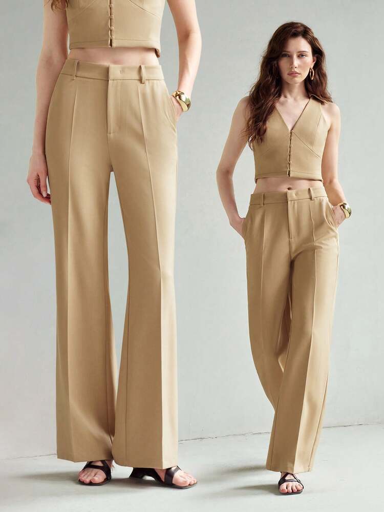 DOUBLE PLEATED SLANT POCKET PANTS