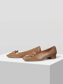 MOTF PREMIUM MOCASINES CUADRADOS DE TACÓN GRUESO CON HEBILLA - Albaricoque - Ver 10