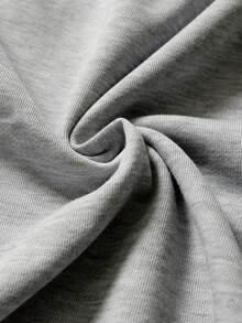 Manfinity Roghcode Men's Solid Color Elastic Waist Wide Leg Loose Casual Sweatpants - Grey - View 5