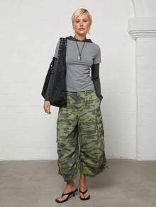 COUREZ Top ajusté à capuche superposé/Vêtements d'été Y2K Tenue d'été pour femmes Tenues de sortie Hauts d'été Hauts de sortie Hauts mignons Hauts pour femmes - Gris foncé - Voir 4