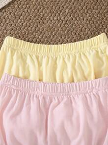 Souflis Souflis 2 Packs Baby Girls Summer Ruffle Bloomers Shorts Pink White Striped Lace Mesh - Multicolor - View 5