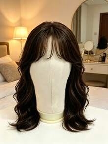 22-Inch Canvas Wig Head Mannequin With Stand And Mounting Hole, Ideal For Dynamic Wig Making. Ladies' Hypoallergenic Canvas Mannequin Head For Hairdressing, Wig Making, And Display. - Multicolor - View 5