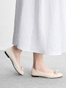 CUCCOO BIZCHIC Flat Slip-On Fashion Loafers For Women Spring Shoes Spring Break Easter For Christmas Spring Shoes - Rice apricot - View 6