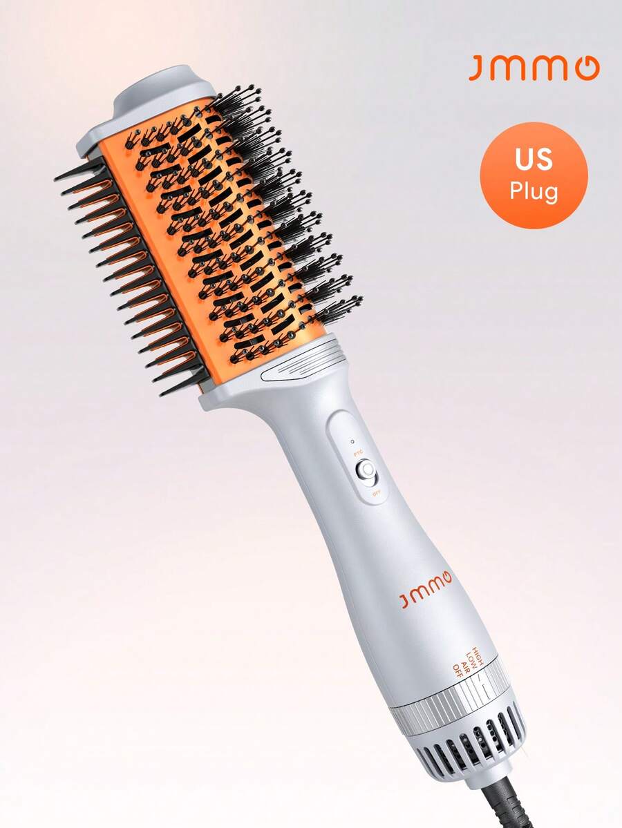 JMMO 4 In 1 Hot Air Brush US Plug, Multifunctional Hair Dryer Brush Straightener Curler Volumizer All-In-One Styling Tool - View 1