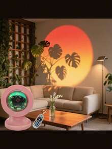 RGB Sonnenuntergangslampe, LED Nachtlicht, USB Nachttischlampe, Projektionslampe, 16 Farbbeleuchtung, Schlafzimmerdekoration - 16 Farben - Übersicht 8