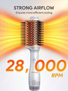 JMMO 4 In 1 Hot Air Brush US Plug, Multifunctional Hair Dryer Brush Straightener Curler Volumizer All-In-One Styling Tool - View 4