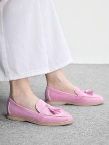 CUCCOO BIZCHIC 扣環設計簡約大方 時尚百搭休閒女款平底通勤上班鞋 - 淺紫色. - 查看 4