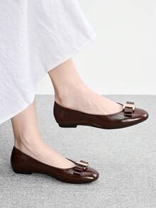 CUCCOO BIZCHIC Flat Slip-On Fashion Loafers For Women Spring Shoes Spring Break Easter For Christmas Spring Shoes - All brown - View 5