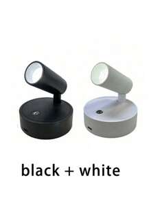 1 Stück LED wiederaufladbare Wandleuchte, magnetischer Scheinwerfer, Malereileuchte, Nachtlicht, Nachttischlampe, augenfreundliches Schlafzimmer Nachtlicht, dimmbar, kabellos ohne Bohren, 360° drehbar mit Touchsteuerung, wiederaufladbar - Verschiedenfarbig - Übersicht 17