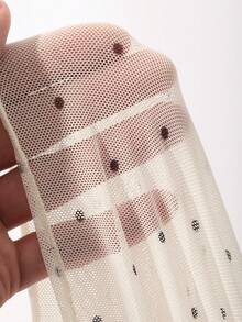 DAZY Small Round Neck Fashion Polka Dot Patchwork Frill Trim Long Sleeve Base Layer Maternity T-Shirt For Spring And Summer - White - View 8