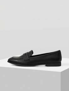MOTF PREMIUM LADIES COMFORTABLE CASUAL VERSATILE FLATS - Textured black - View 3