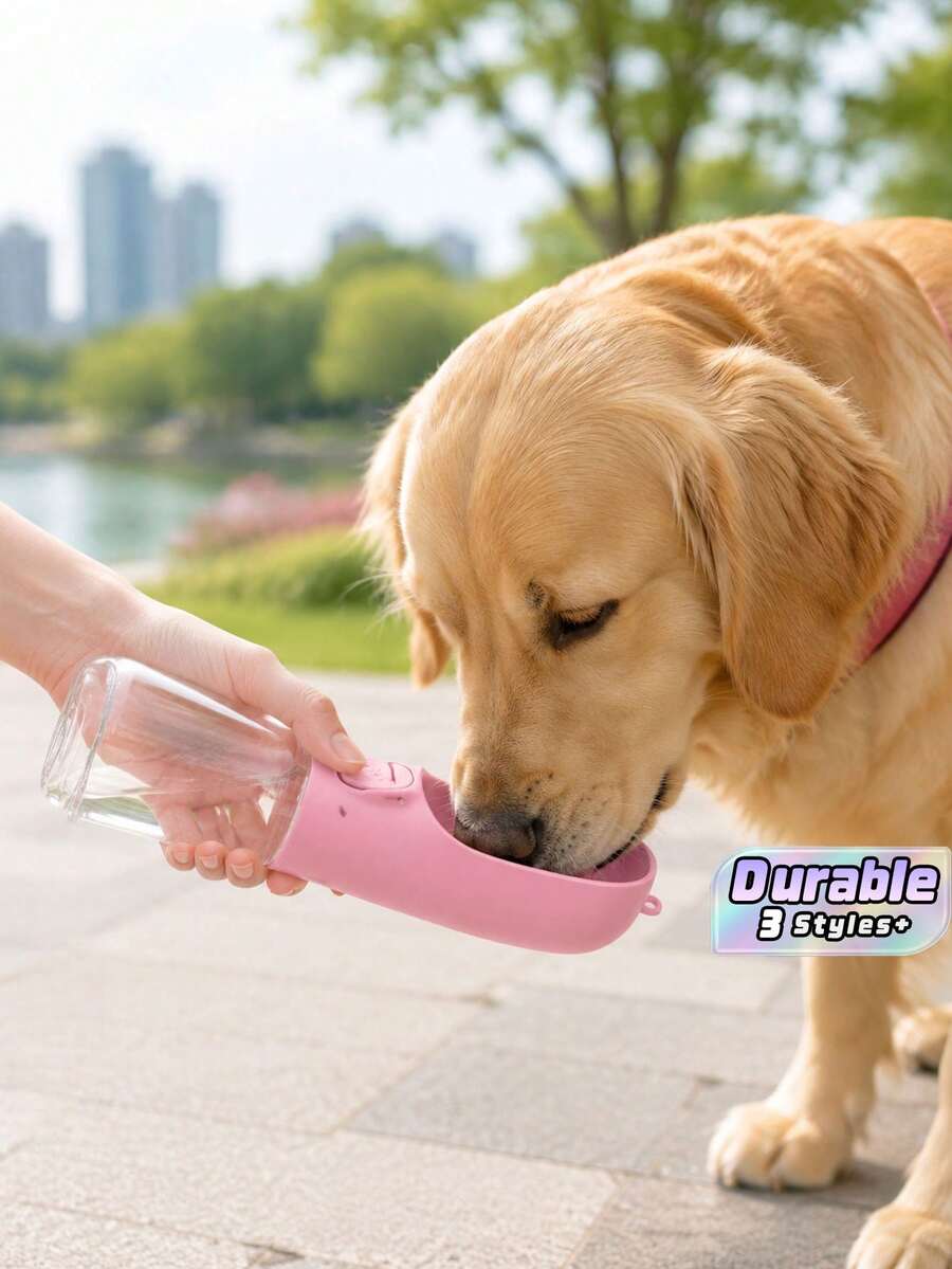 1PC 350ml/550ml Foldable Portable Pet Water Bottle, Easy To Carry For Outdoor & Camping Use - Multicolor - View 1