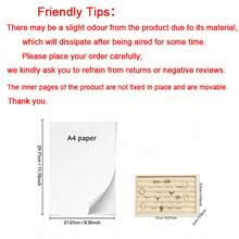 1pc Solid Color MDF Jewelry Tray,Simple Ring Display Tray, Gift For Valentine's Day - Apricot - View 3
