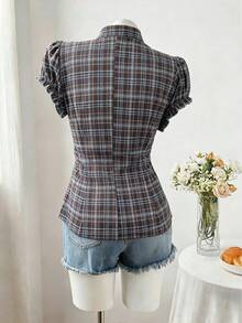 Sweetra Blus Ukuran Plus Serbaguna dengan Desain Polkadot Minimalis, Elegan, Manis, dan Pas Badan. - MultiWarna - View 2