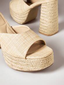 VACAZURE Women Platforms & Wedge Sandals - Beige - View 7