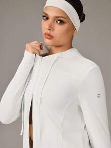 OutZeal Women Sun-Proof Jacket Daily Casual UV Protection Cool Touch Hood Long Length Outdoor Tops - White - View 8
