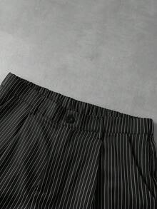 ROMWE MEN 男士前扣短袖襯衫套裝 - 彩色 - 查看 8