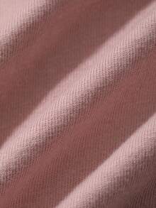 Dazy Plus Solid Color Casual Knit Round Neck Long Sleeve Bell Sleeve Teen Casual Pink Spring Summer Autumn Versatile Plus Size Women T-Shirt Cute Tops - Pink - View 3