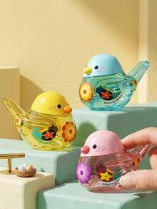 1pc Water Bird Whistle | Changeable Bird Call Sounds, Outdoor Bathroom Toy, Perfect Gift For Boys And Girls, Party, Birthday, Halloween, Christmas, Easter - ABS Material, Available In Yellow, Pink - Multicolor - View 1