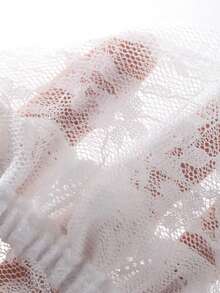 FRIFUL Women Lace Tiered Ruffle Skirt, Layered Cake Skirt, Suitable For Spring And Summer - White - View 4