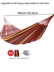Rainbow Striped Soft Canvas Material. Ergonomic Design For Comfort, Easy To Carry, Suitable For Outdoor Trips And Activities. Essential Items For Holiday Camping. (Included With Storage Bag + 2 Thick Straps) (Random Style). - Color and Style Are Random. - View 3