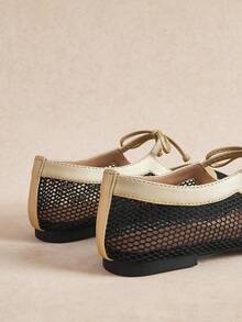 Rosivie Women's Bow Design Casual Versatile Fashion Flat Shoes - Gold - View 6