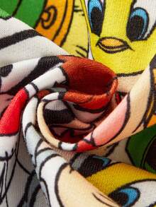 LOONEY TUNES X SHEIN 1 Piece Of Cartoon Pattern Printed Pet Hooded Sweatshirt, Cat Clothes, Dog Clothes, Size XXS-XXXXL, Extra Small, Extra Large, Bugs, Tweety. - White - View 6