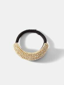 MOTF PREMIUM 1 PIECE FASHIONABLE SUPER FLASH FULL DIAMOND HAIR BAND - Gold - View 2