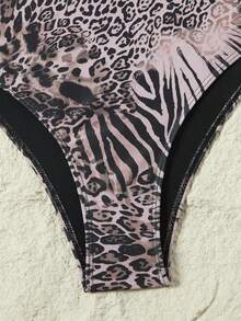 Swim Lushoire Summer Beach Solid Color Texture Bikini Set Music Festival - Multicolor - View 10