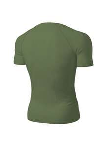GymBeat Men's Geometric Pattern Short Sleeve Crew Neck Slim Fit Fashion T-Shirt - Multicolor - View 3
