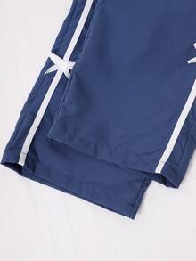 SHEIN 青少年女孩休閒T恤套裝 印花圓領短袖T恤與工裝褲 2件組 春夏季 - 彩色 - 查看 3