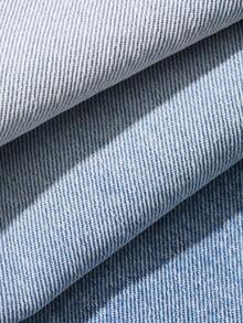 Jeans casuales de pierna recta y tobilleros para mujer - Celeste - Ver 6