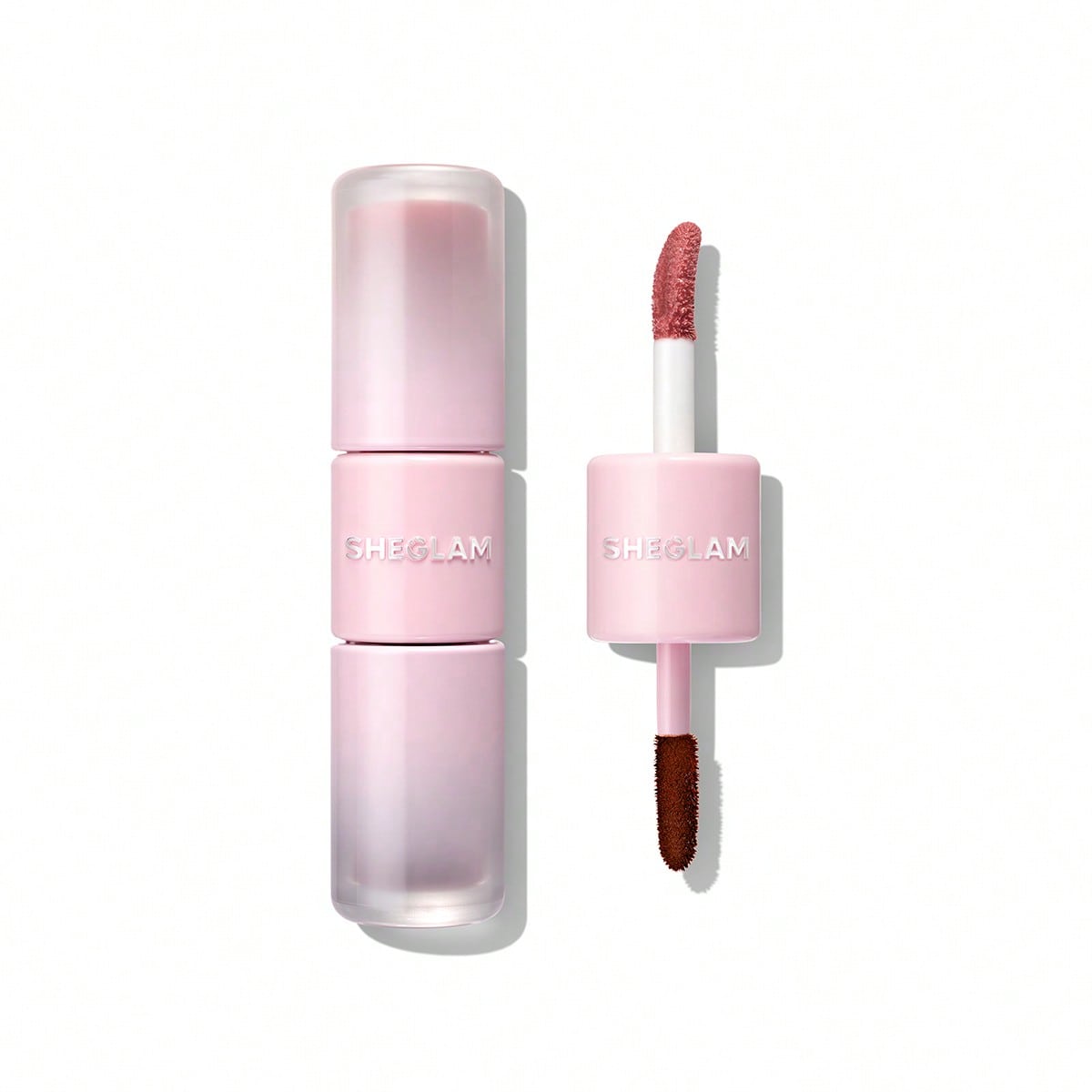 Line To Shine Duo Tinta Labbra Peel-Off & Gloss-113 Rose Latte Combo 2 In 1 Lunga Durata Rossetto Liquido Matita Labbra