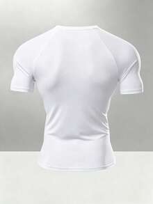 Gym Rark Men's Bull Head Print Raglan Short Sleeve T-Shirt And Pants Sports Set - White - View 2