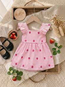Baju Terusan Bayi Perempuan Motif Bunga Lucu Lengan Pendek - MultiWarna - View 2