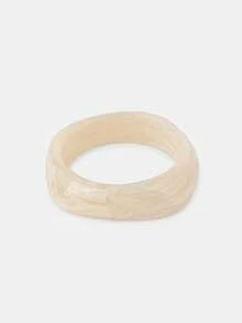 Lumivelle Set de 3 pulseras de acrílico, combinación elegante y minimalista de brazaletes teñidos, se pueden usar solas o apiladas, adecuadas para uso diario y vacaciones - Multicolor 5 - Ver 5